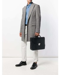 Черный кожаный портфель от Orciani