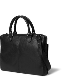 Черный кожаный портфель от Balenciaga