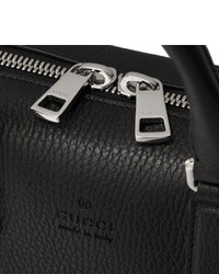 Черный кожаный портфель от Gucci