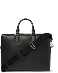 Черный кожаный портфель от Gucci