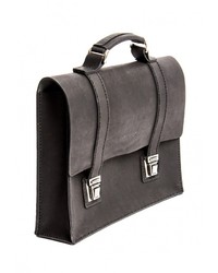 Черный кожаный портфель от Handsel