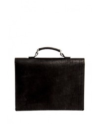Черный кожаный портфель от Handsel