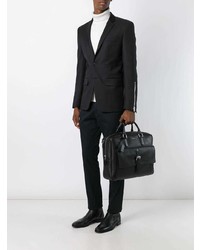 Черный кожаный портфель от Smythson