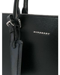 Черный кожаный портфель от Burberry