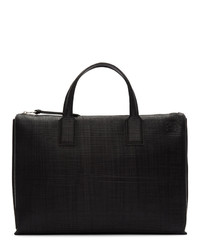Черный кожаный портфель от Loewe