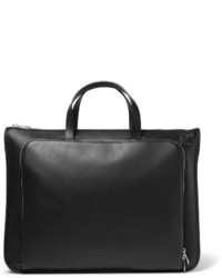 Черный кожаный портфель от Loewe