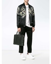 Черный кожаный портфель от Givenchy