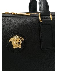 Черный кожаный портфель от Versace