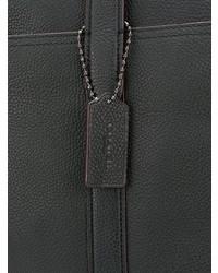 Черный кожаный портфель от Coach