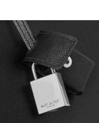 Черный кожаный портфель от Saint Laurent