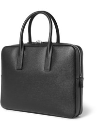 Черный кожаный портфель от Saint Laurent