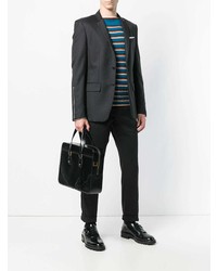 Черный кожаный портфель от Versace