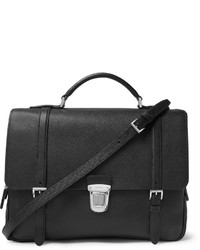 Черный кожаный портфель от Prada
