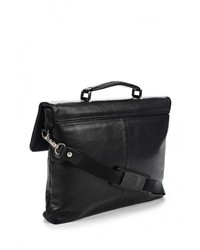 Черный кожаный портфель от Sergio Belotti