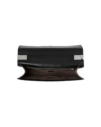 Черный кожаный портфель от Gucci