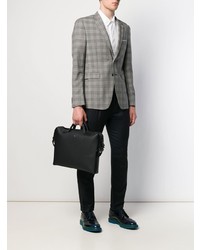 Черный кожаный портфель от Montblanc