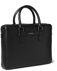 Черный кожаный портфель от Dolce & Gabbana