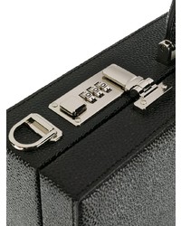 Черный кожаный портфель от DSQUARED2