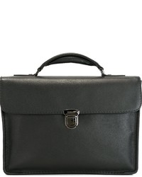 Черный кожаный портфель от Zanellato