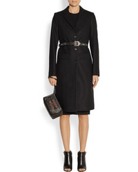Женский черный кожаный ремень с украшением от Givenchy