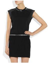 Женский черный кожаный ремень с украшением от Saint Laurent