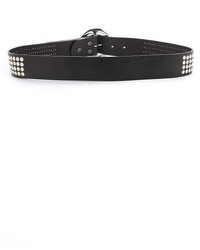 Женский черный кожаный ремень с шипами от B-Low the Belt
