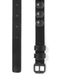 Женский черный кожаный ремень с шипами от Ann Demeulemeester