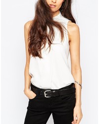 Женский черный кожаный ремень с шипами от Pieces