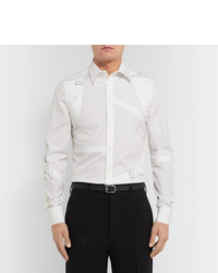 Мужской черный кожаный ремень от Alexander McQueen