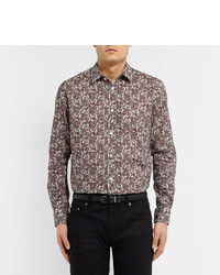 Мужской черный кожаный ремень от Saint Laurent