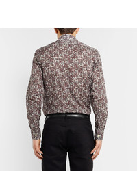 Мужской черный кожаный ремень от Saint Laurent