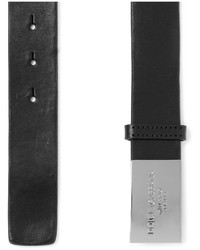 Мужской черный кожаный ремень от Dolce & Gabbana