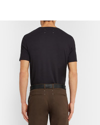 Мужской черный кожаный ремень от Dolce & Gabbana