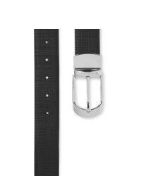 Мужской черный кожаный ремень от Ermenegildo Zegna