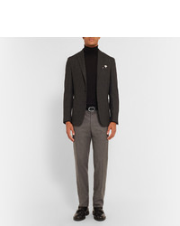 Мужской черный кожаный ремень от Montblanc