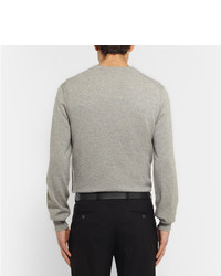 Мужской черный кожаный ремень от Lanvin