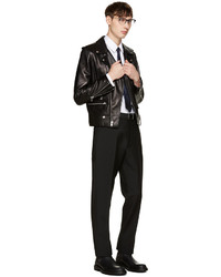 Мужской черный кожаный ремень от Burberry