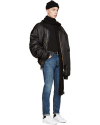 Мужской черный кожаный ремень от Paul Smith