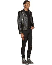 Мужской черный кожаный ремень от Jimmy Choo