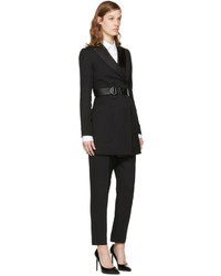 Женский черный кожаный ремень от Versace