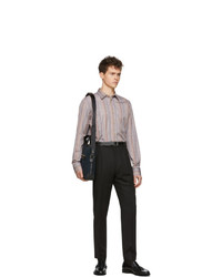 Мужской черный кожаный ремень от Paul Smith