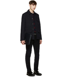 Мужской черный кожаный ремень от A.P.C.