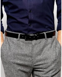 Мужской черный кожаный ремень от Hugo Boss