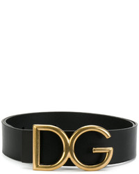 Мужской черный кожаный ремень от Dolce & Gabbana