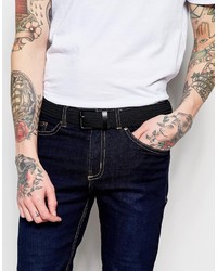 Мужской черный кожаный ремень от Selected