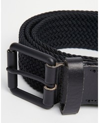 Мужской черный кожаный ремень от Selected