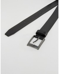 Мужской черный кожаный ремень от Hugo Boss