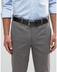 Мужской черный кожаный ремень от Hugo Boss