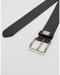 Мужской черный кожаный ремень от Hugo Boss