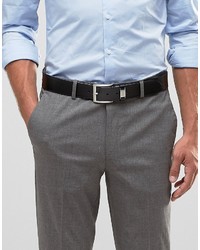 Мужской черный кожаный ремень от Hugo Boss